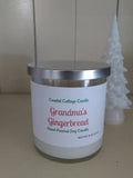 Grandma's Gingerbread 8oz Hand Poured Soy Candle